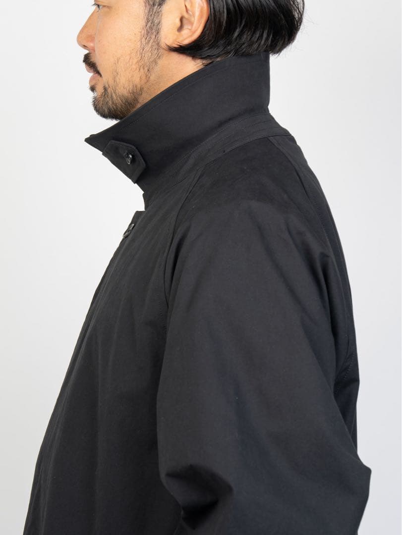 ジャケット・アウター OVY Cotton Bal Collar Over Coat (black)