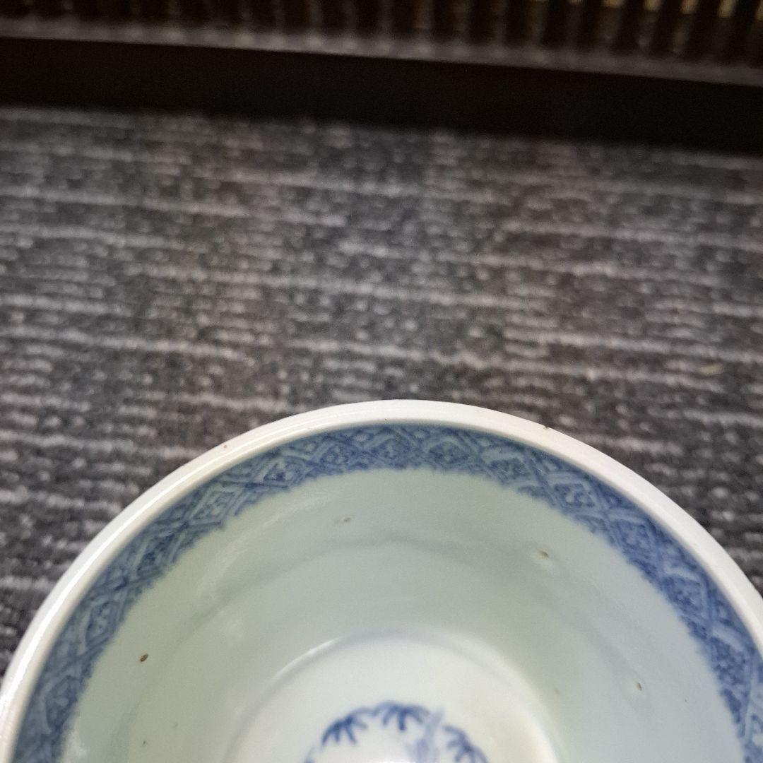 伊万里焼花唐草蕎麦猪口大振り