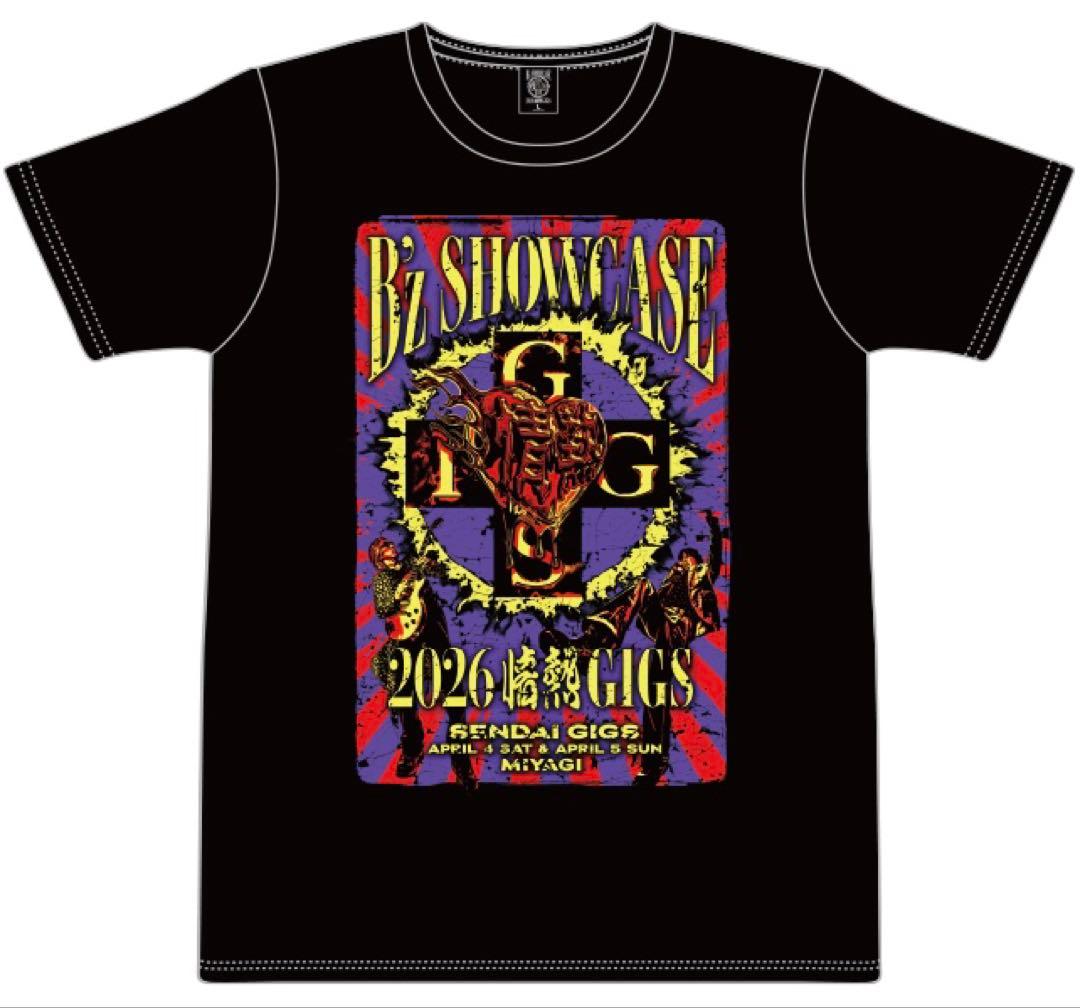B'z SHOWCASE2026 情熱GIGS Tシャツ Mサイズ 仙台ギグス
