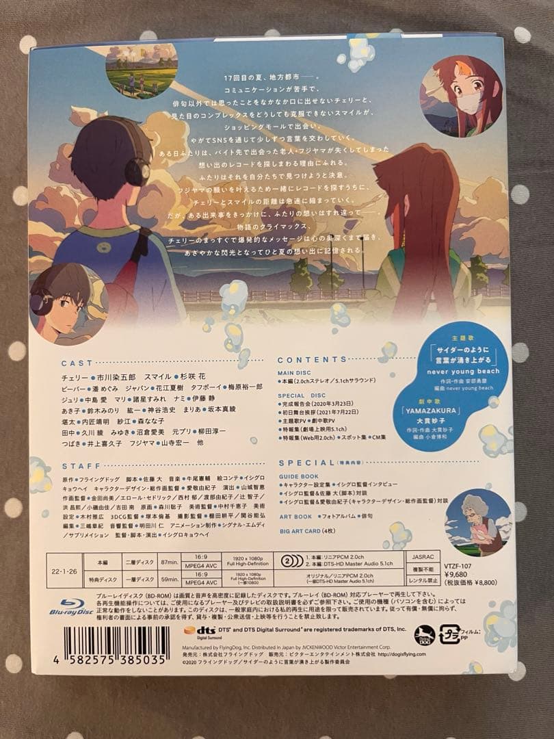 サイダーのように言葉が湧き上がる 特装版　ブルーレイ