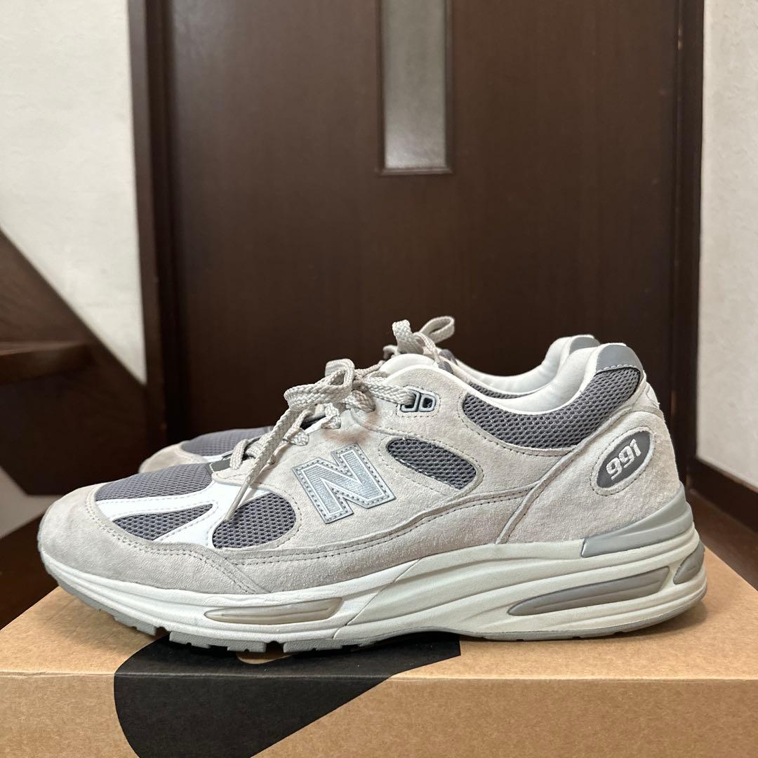 靴 New Balance 991 v2 \"Light Gray\" U991LG2