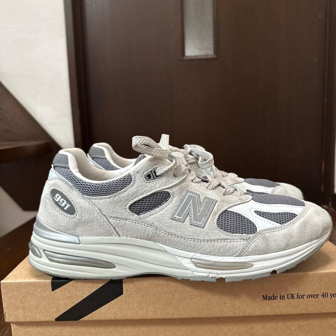 靴 New Balance 991 v2 \"Light Gray\" U991LG2