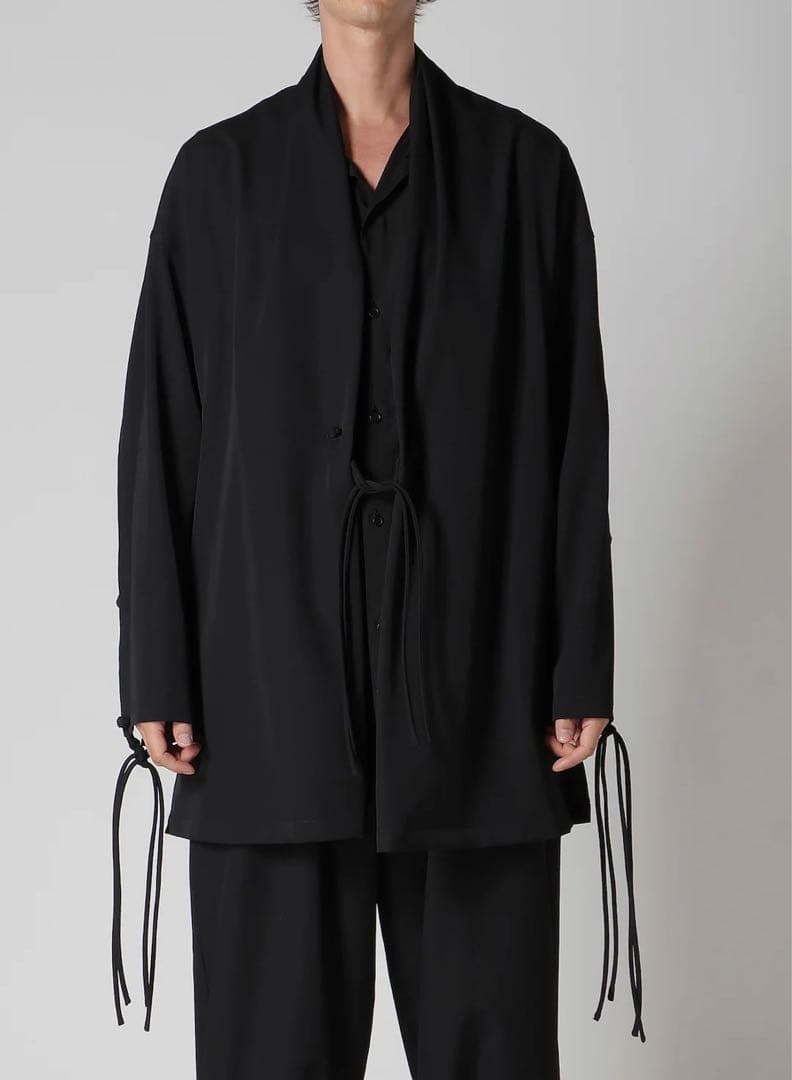 Yohji Yamamoto POUR HOMME 釈迦釦付きストールジャケット