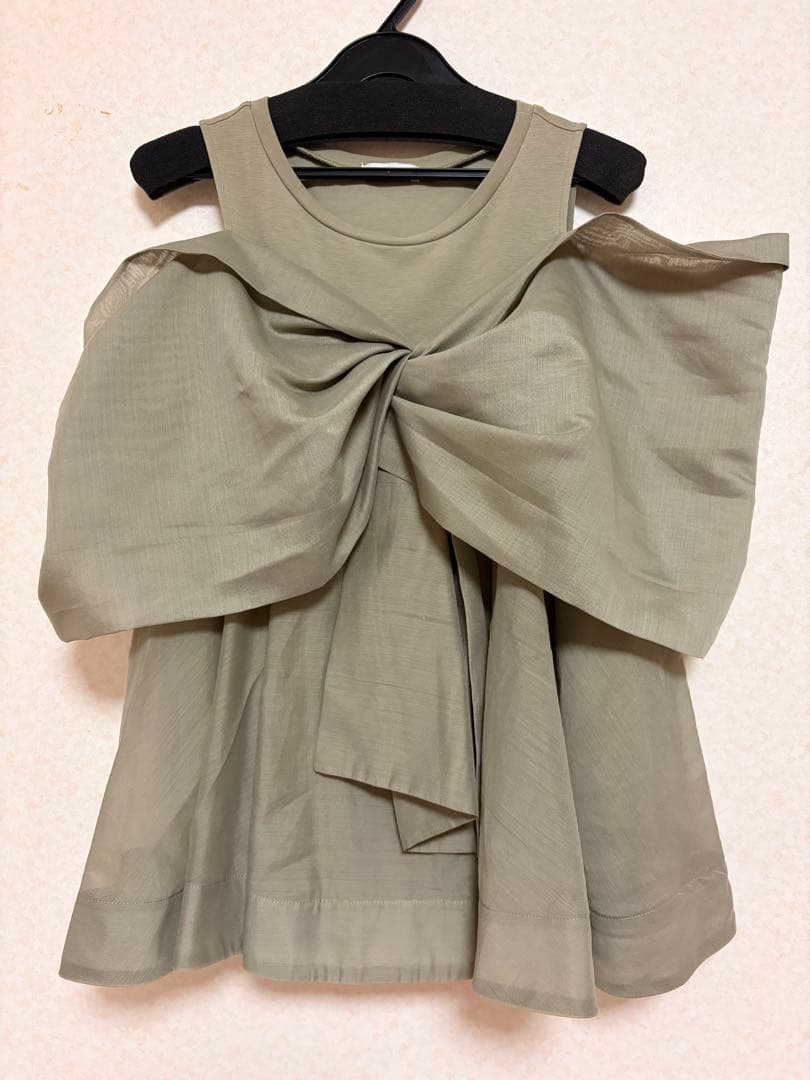 FRAY I.D カットコンビペプラムトップス