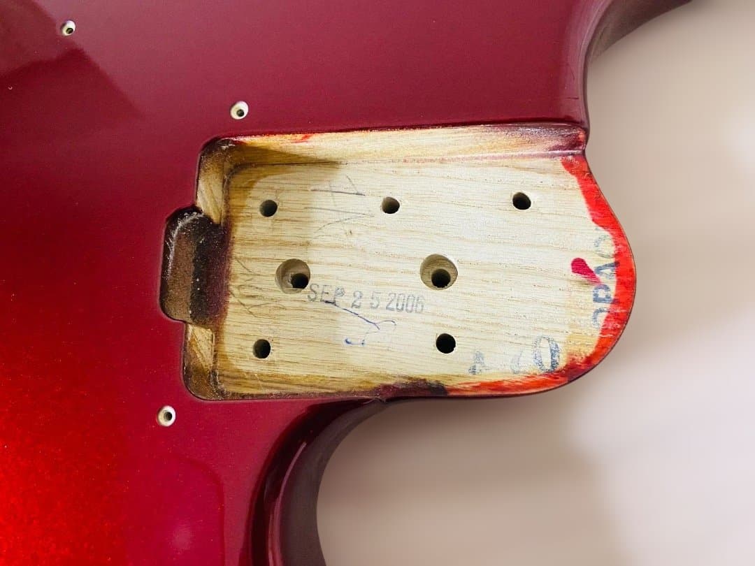 MUSICMAN STERLING USA エレキベースボディ メタリックレッド
