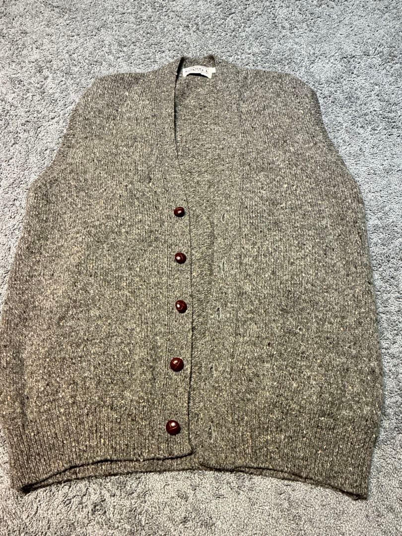 アイルランド製 CASTLE DONEGAL TWEED ウールベスト L 古着