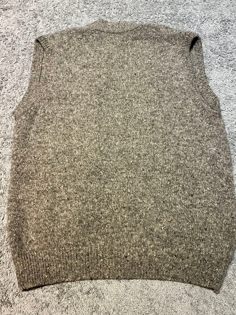 アイルランド製 CASTLE DONEGAL TWEED ウールベスト L 古着