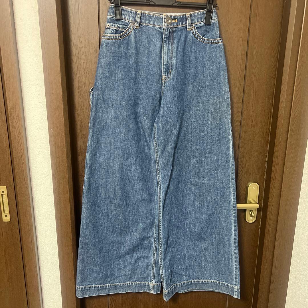 【美品】PRIDE ワイドレッグデニムパンツ
