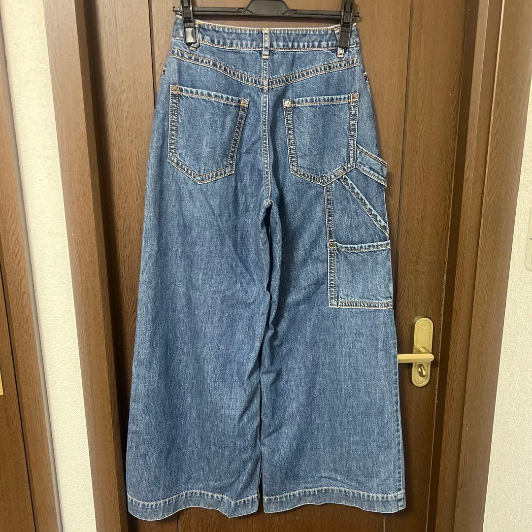 【美品】PRIDE ワイドレッグデニムパンツ
