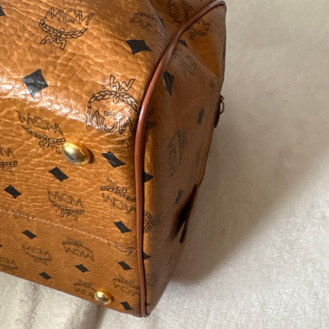 美品✨MCM 大容量 ボストンバッグ ブラウン　モノグラム