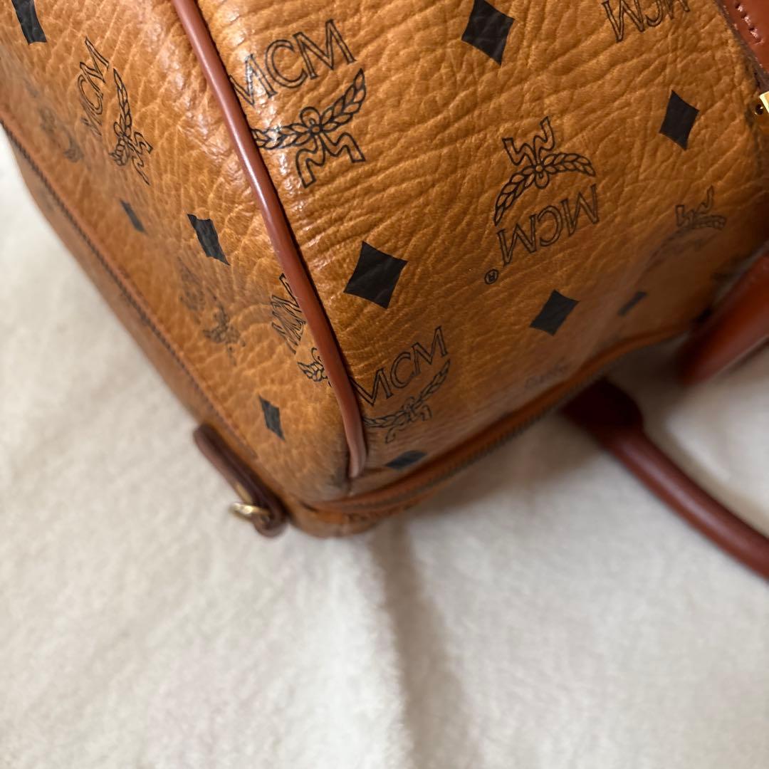 美品✨MCM 大容量 ボストンバッグ ブラウン　モノグラム