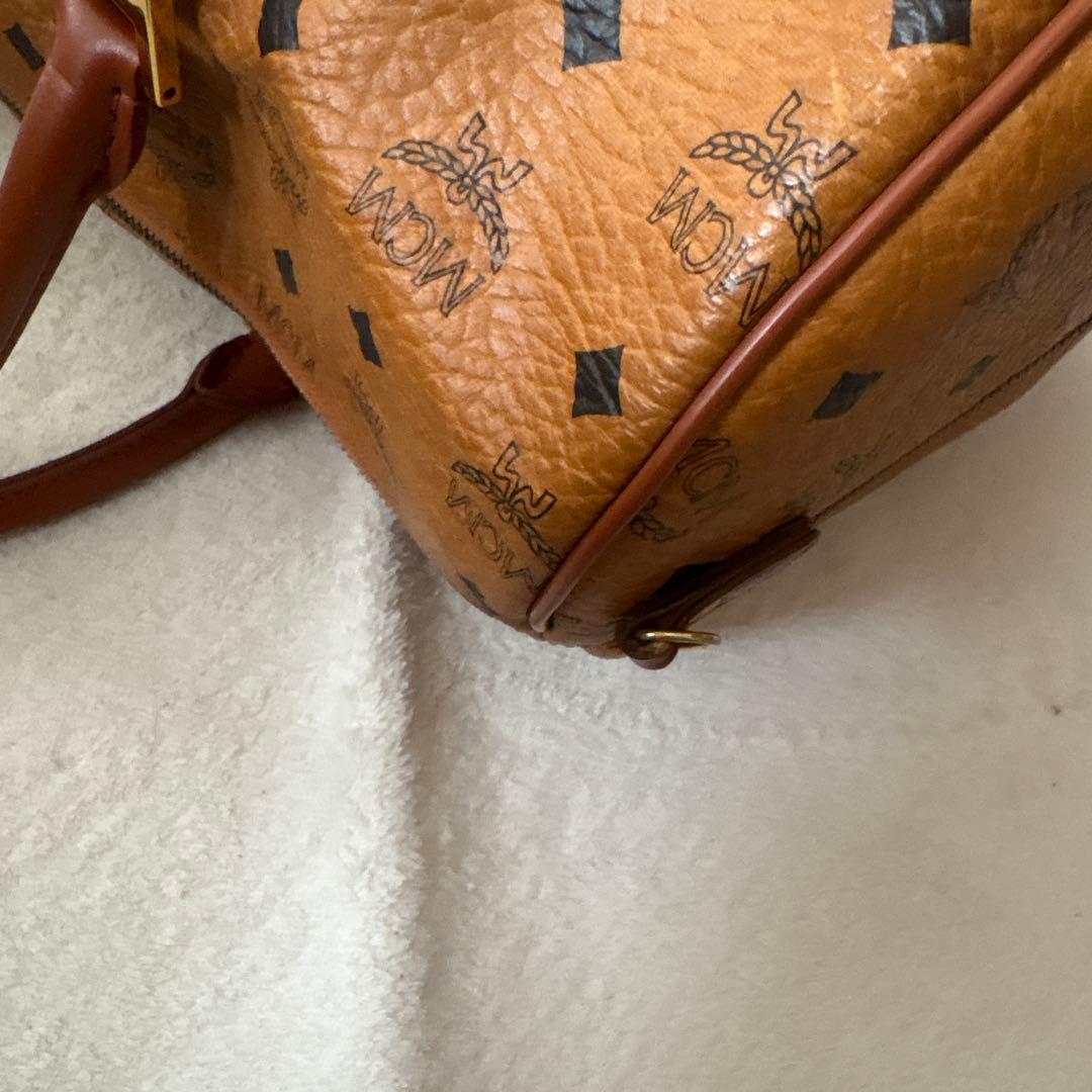 美品✨MCM 大容量 ボストンバッグ ブラウン　モノグラム