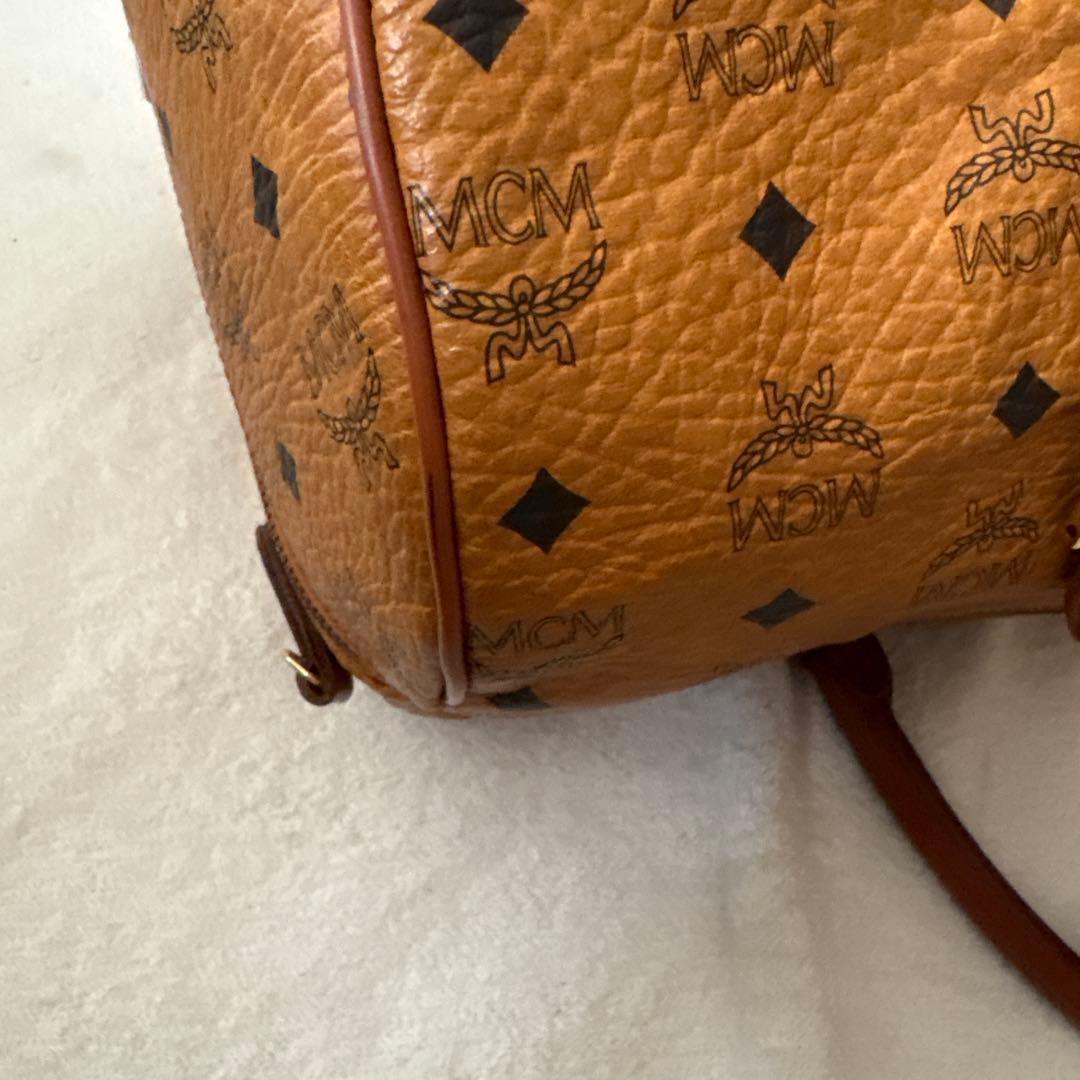 美品✨MCM 大容量 ボストンバッグ ブラウン　モノグラム