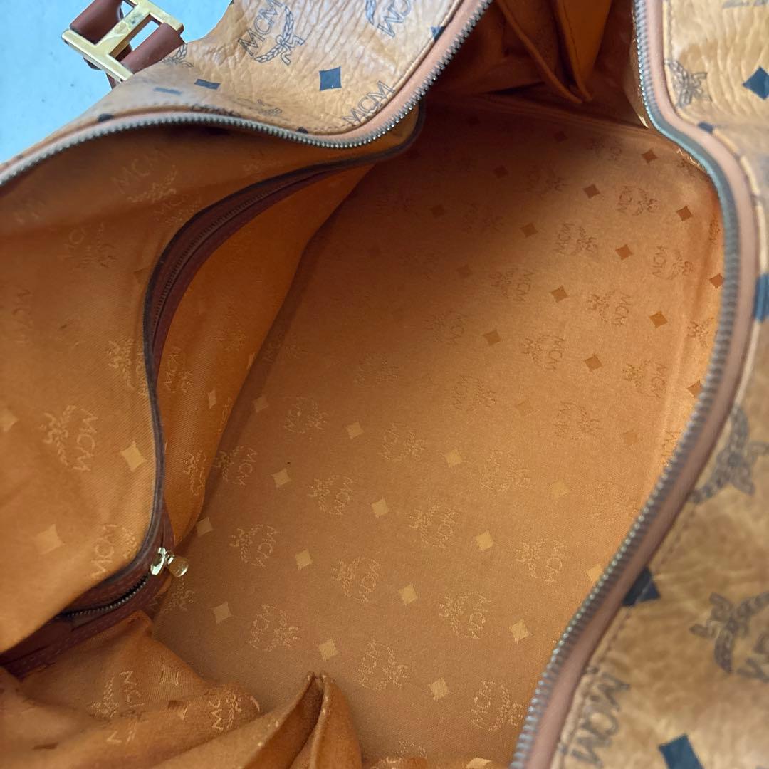 美品✨MCM 大容量 ボストンバッグ ブラウン　モノグラム