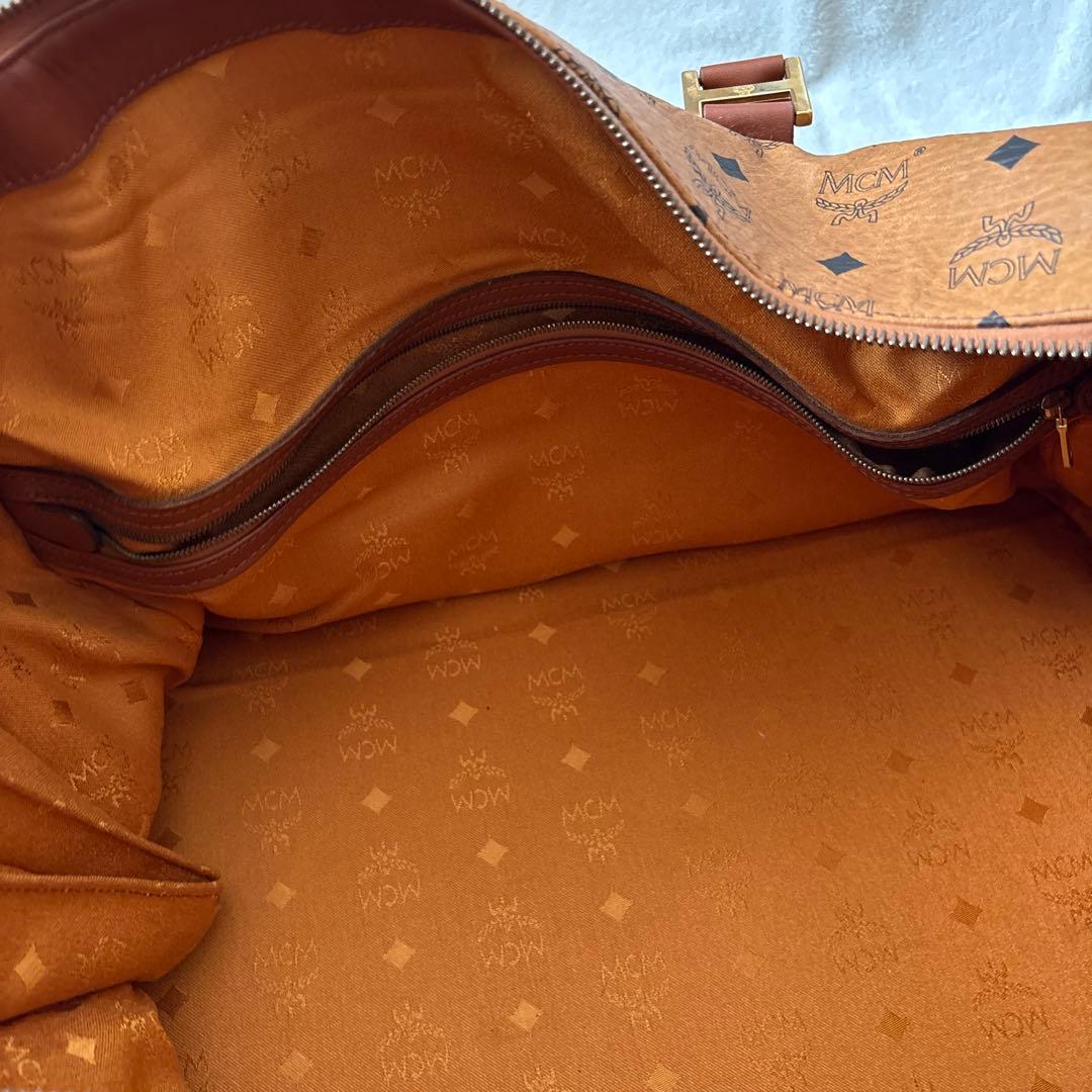 美品✨MCM 大容量 ボストンバッグ ブラウン　モノグラム
