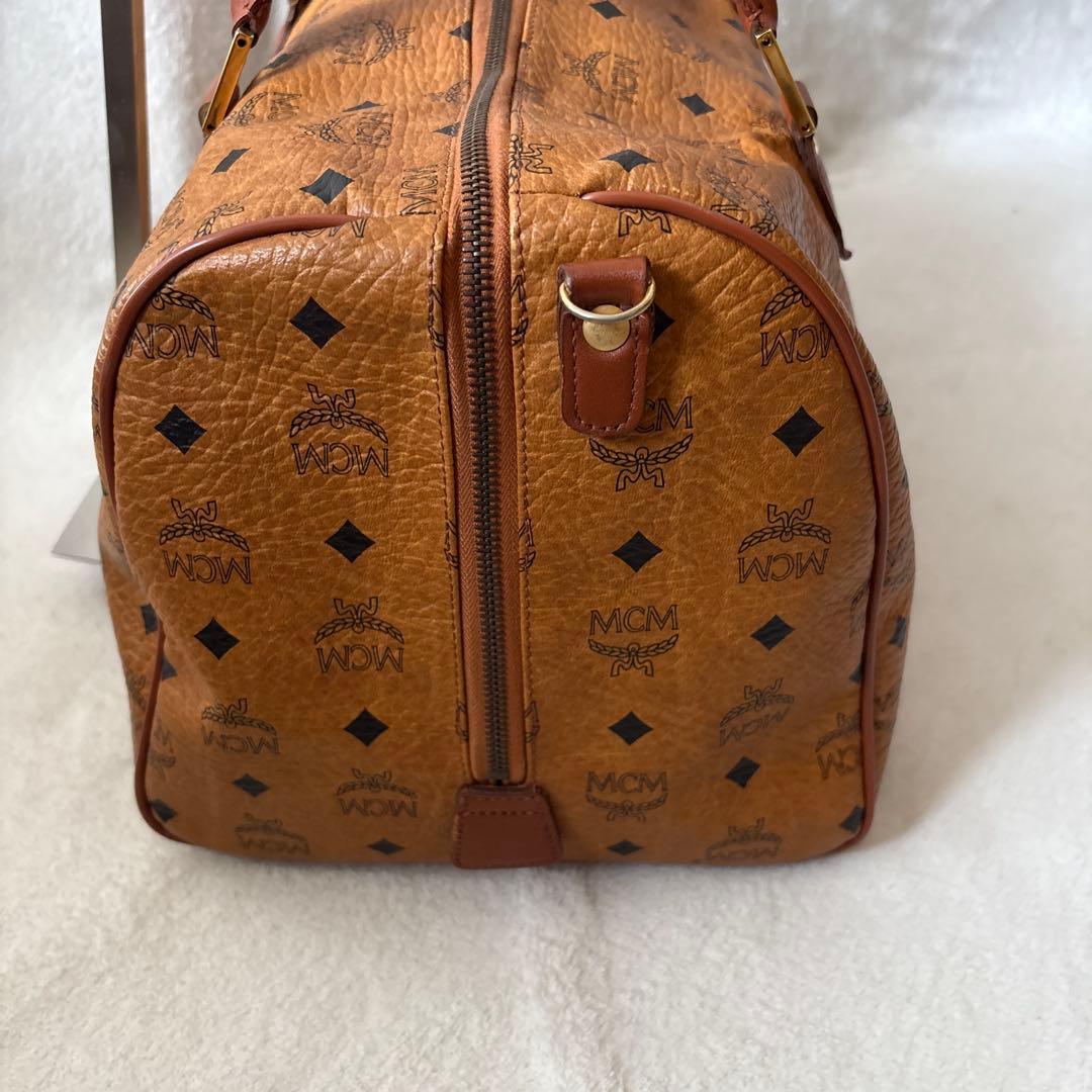 美品✨MCM 大容量 ボストンバッグ ブラウン　モノグラム