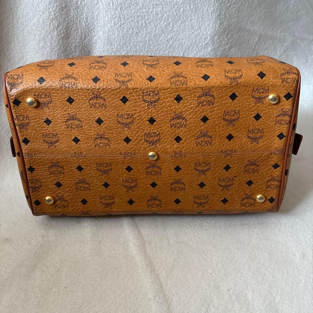 美品✨MCM 大容量 ボストンバッグ ブラウン　モノグラム