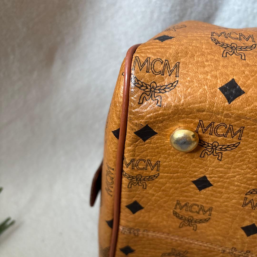 美品✨MCM 大容量 ボストンバッグ ブラウン　モノグラム