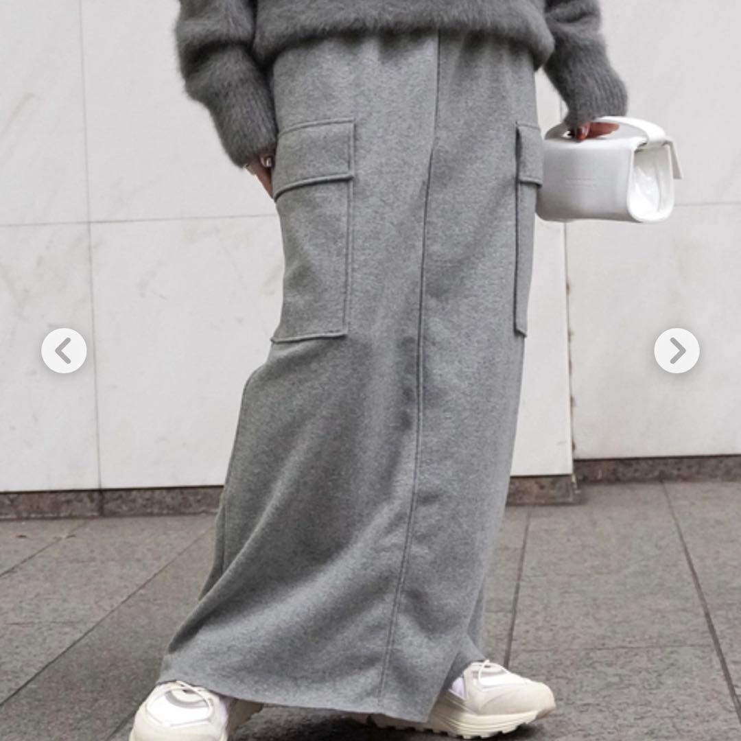 AP STUDIO warm sweat cargo skirt 34サイズ