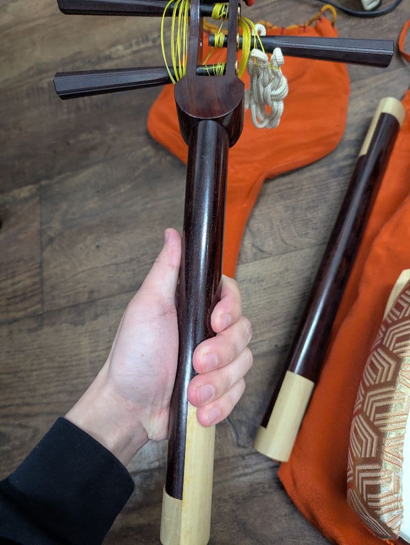 三味線 本体 ジャンク 皮破れあり 和楽器 弦楽器 現状品 部品取り可