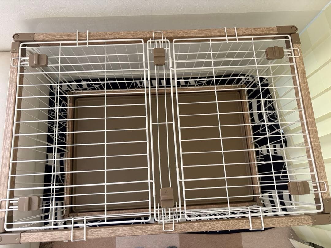 【アイリスオーヤマ】犬用ゲージ（屋根付き）