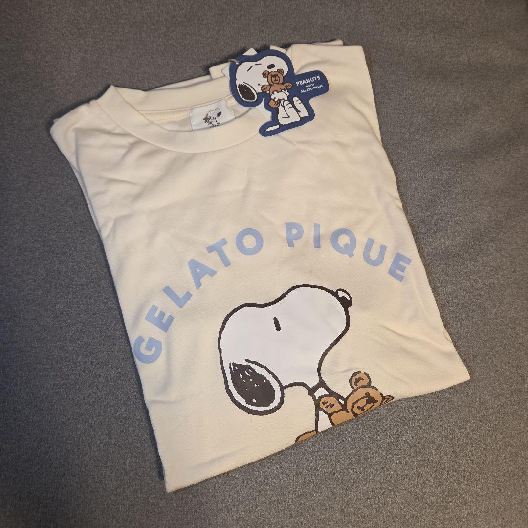 ジェラートピケ【PEANUTS】SNOOPY×BEAR ワンポイントロンT