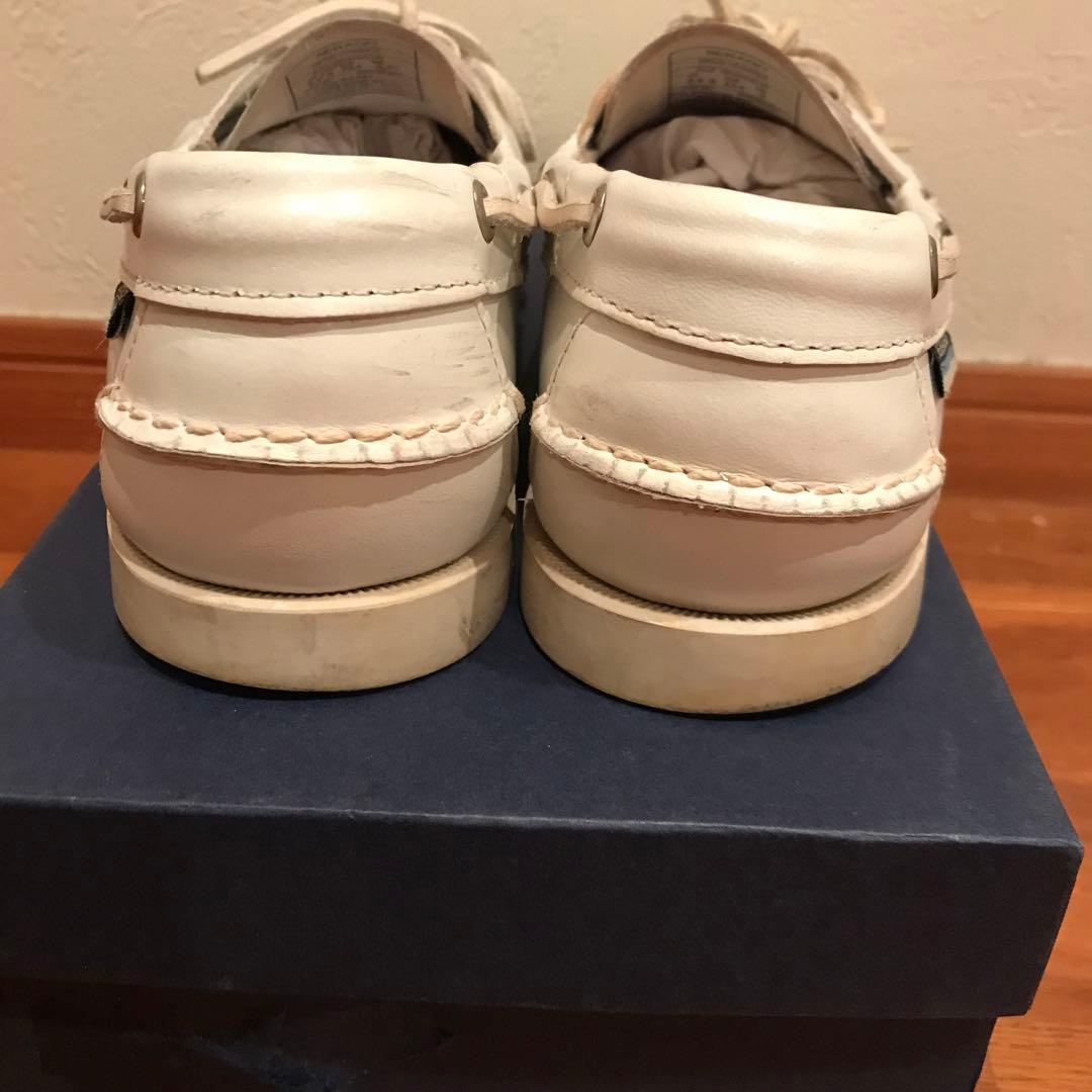 SEBAGO セバゴ レザースリッポン デッキシューズ 白 ホワイト