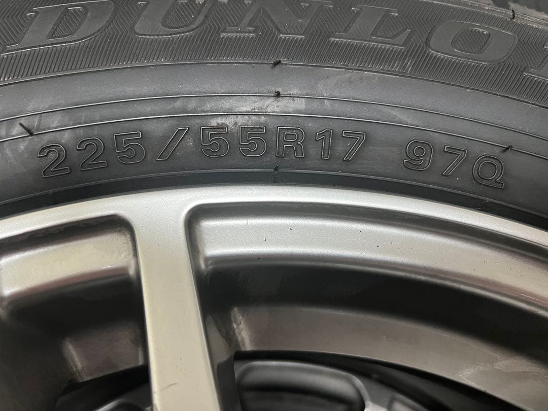 225/55R/17 DUNLOP スタッドレスタイヤ ホイール付き4本セット