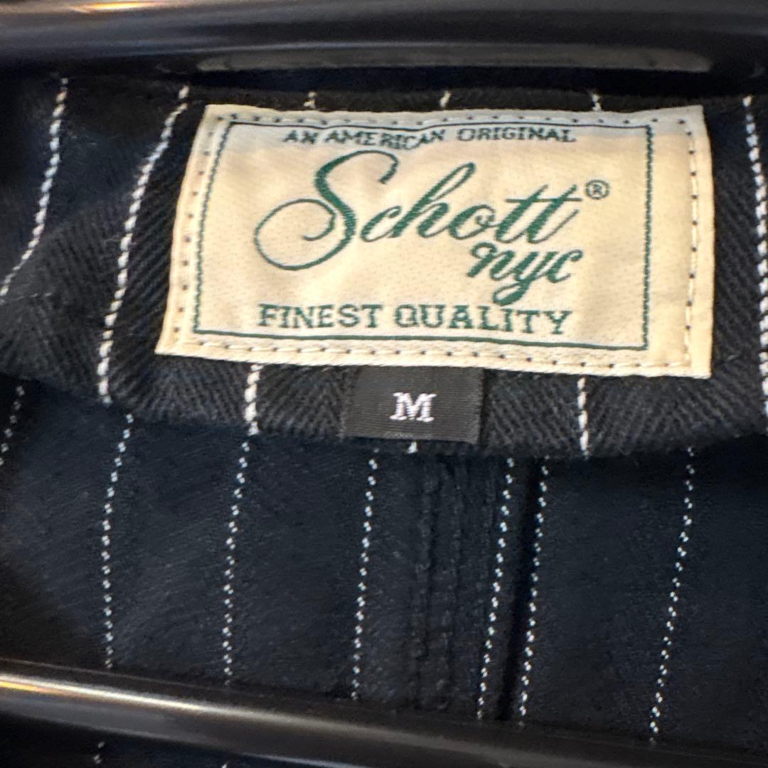 Schott/ストライプ エンジニア ジャケット
