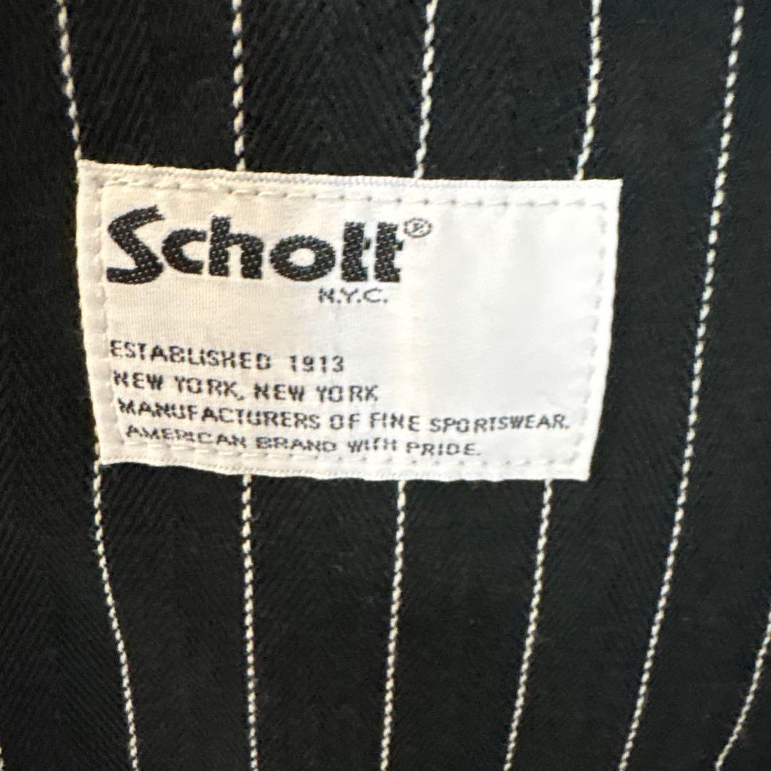 Schott/ストライプ エンジニア ジャケット