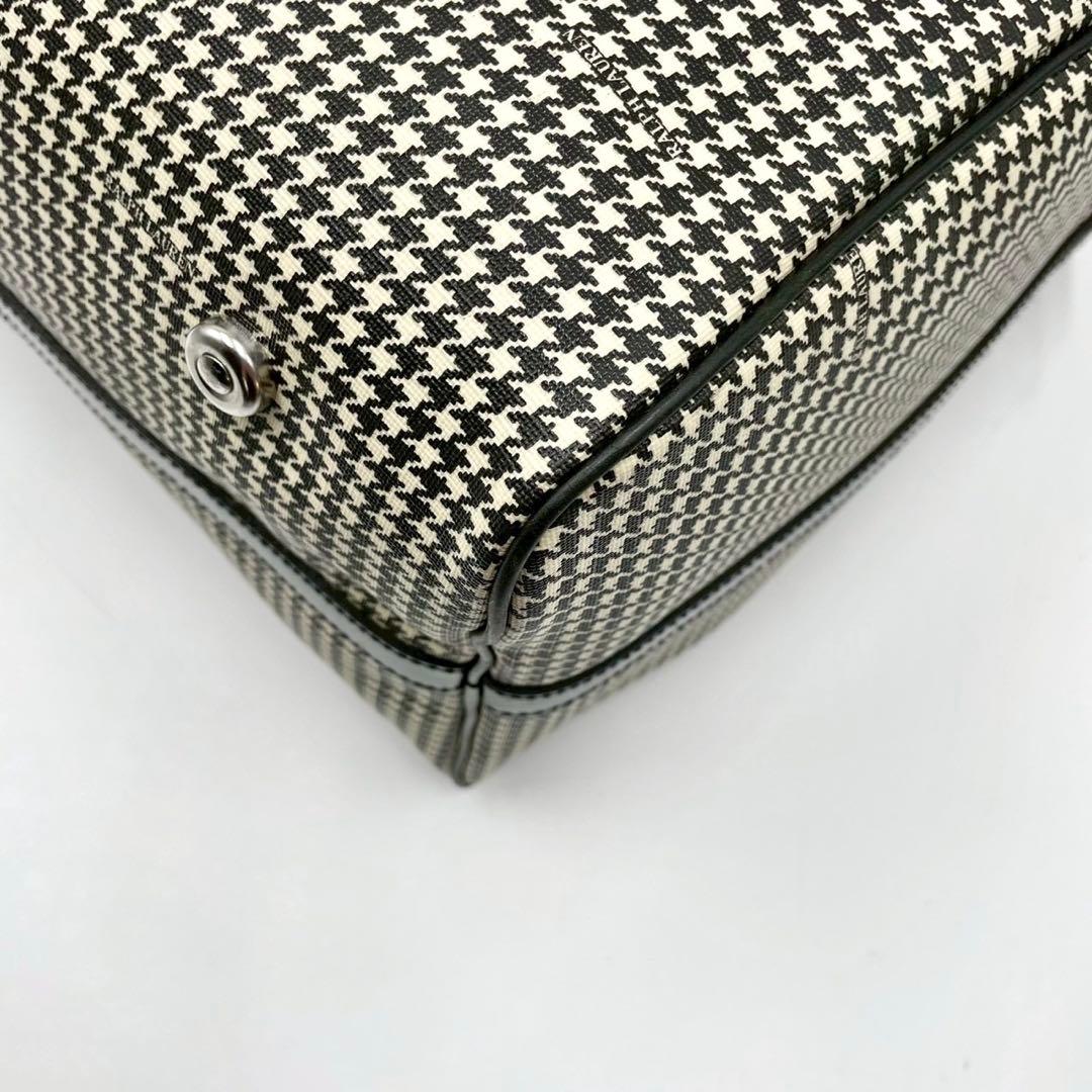 【美品】 RALPH LAURENT 2way ボストンバッグ 千鳥格子 希少