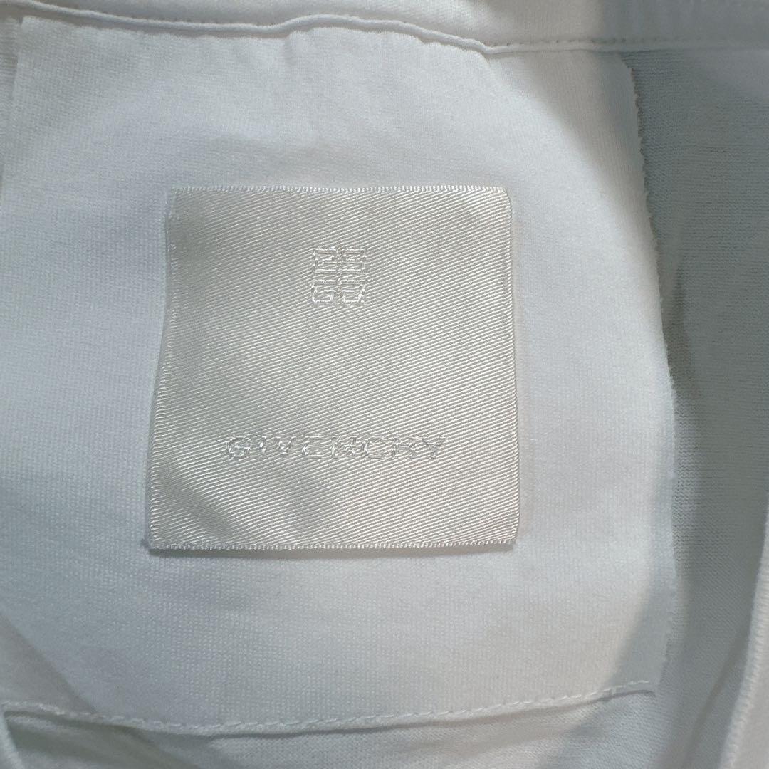 GIVENCHY ジバンシィ 両面ロゴ slim fit Tシャツ Lホワイト