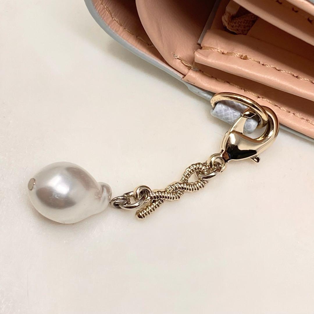 JILLSTUART 二つ折り財布 グローリア アイスブルー ジルスチュアート