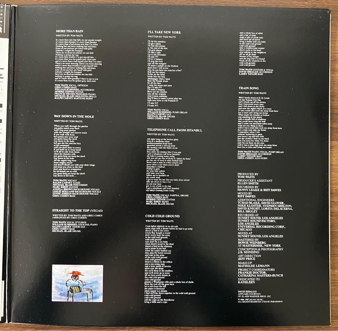 【LP/美盤/帯付】TomWaits / Franks Wild Years