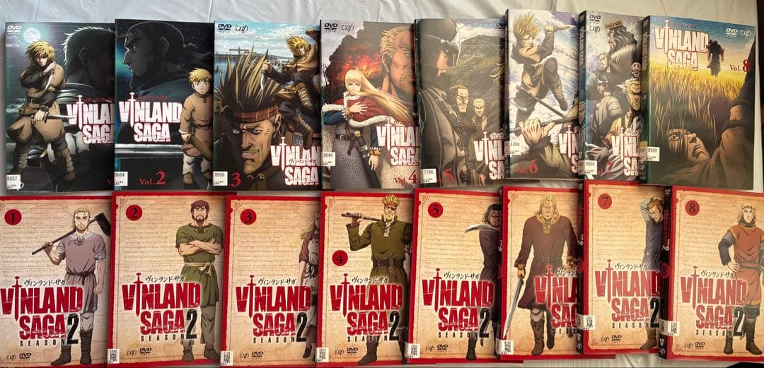 ヴィンランド・サガ DVD シーズン1&2 まとめ売り　レンタルアップ