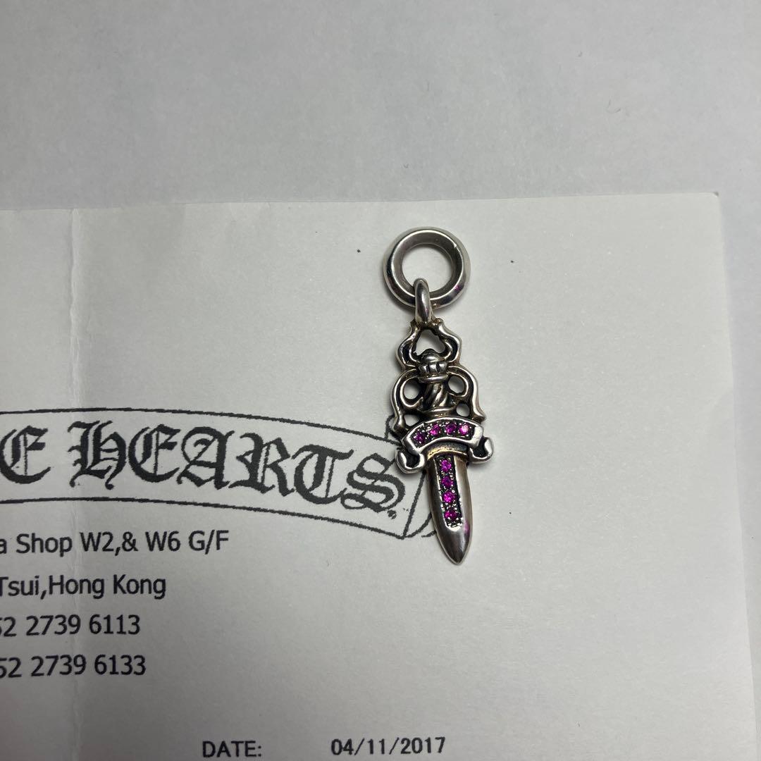 CHROME HEARTS DAGGER CHARM ルビーパヴ 正規品
