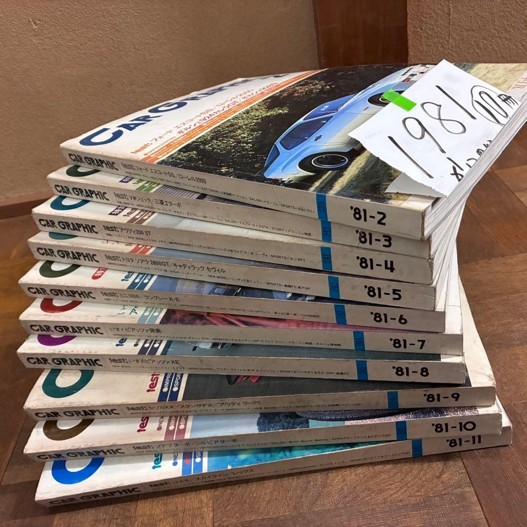 カーグラフィック　1981年　10冊 CG