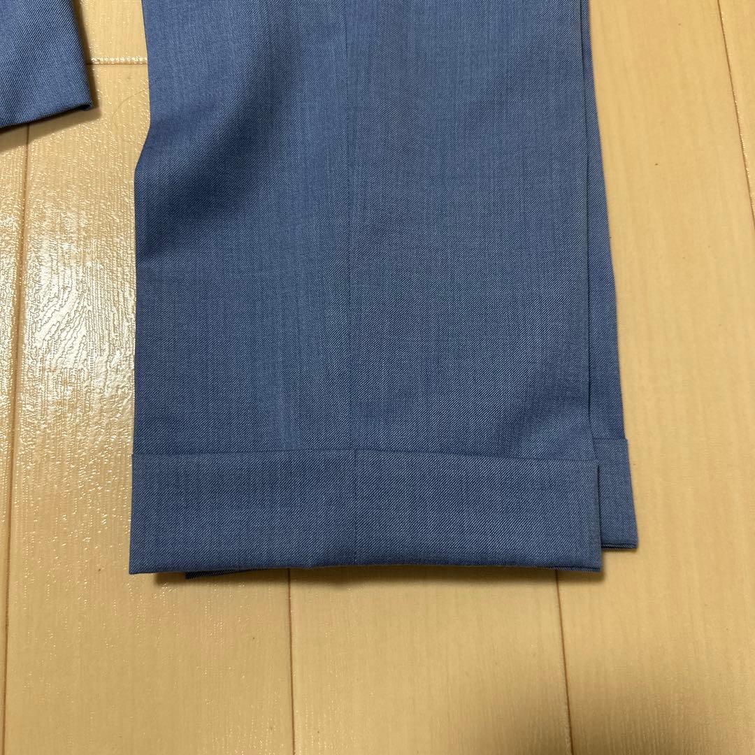 【美品】オーダーメイドスーツ　ヴィターレバルべリスカノニコ　青色