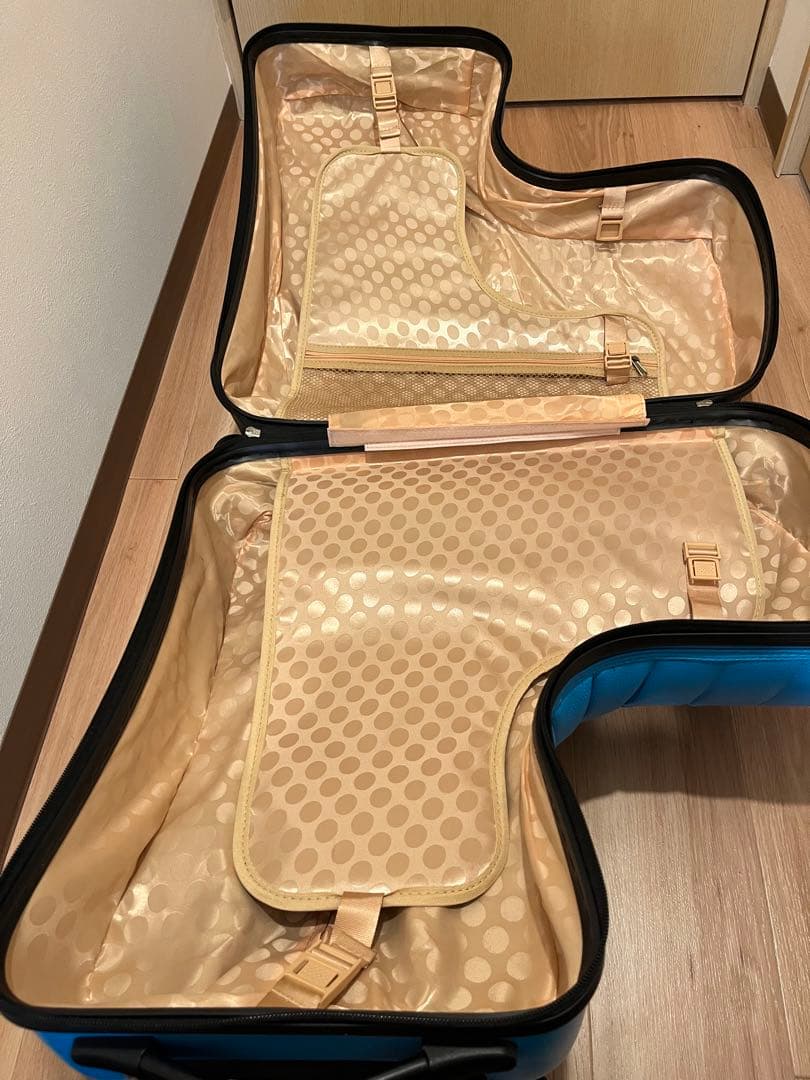 Homraku子供用キッズキャリーケース トランク ダイヤルロック式　水色