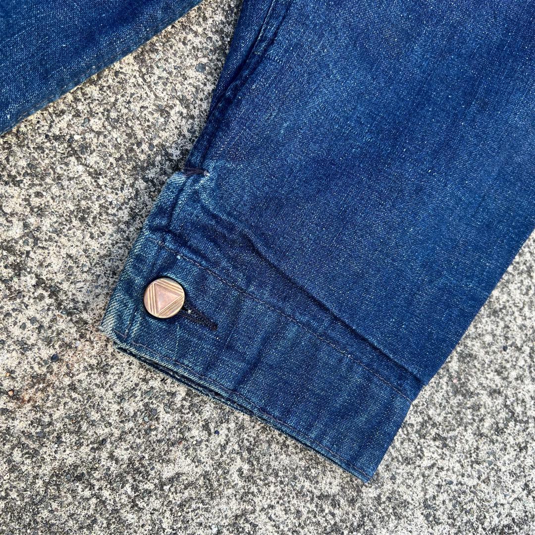 珍品 真紺50s SIMPSONS SEARSカバーオール 裏地フランネル