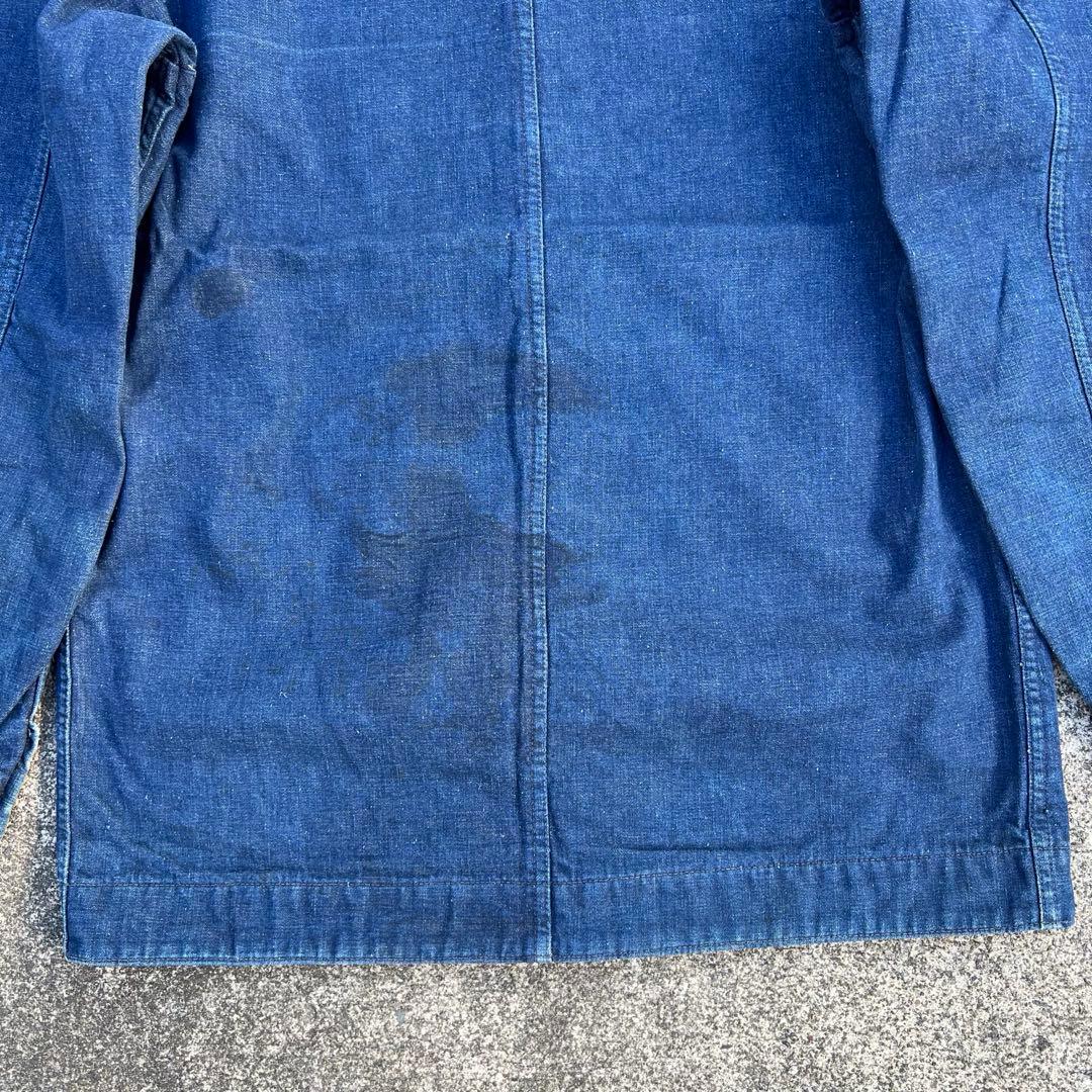 珍品 真紺50s SIMPSONS SEARSカバーオール 裏地フランネル