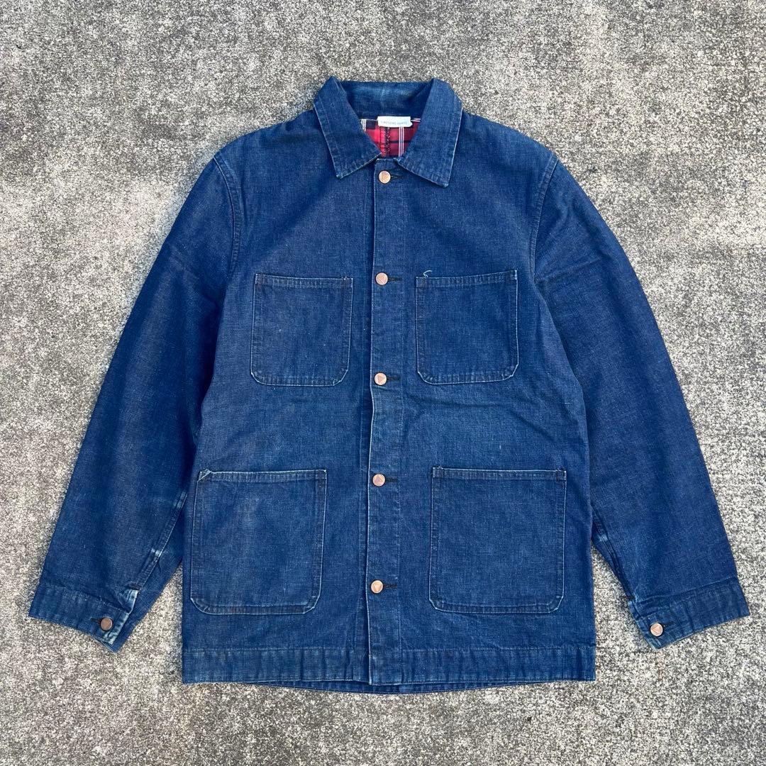 珍品 真紺50s SIMPSONS SEARSカバーオール 裏地フランネル