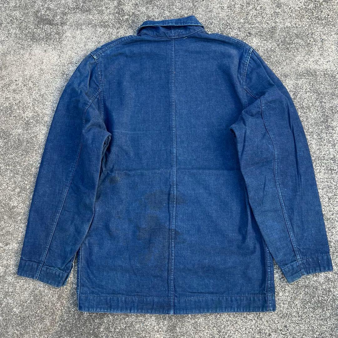 珍品 真紺50s SIMPSONS SEARSカバーオール 裏地フランネル