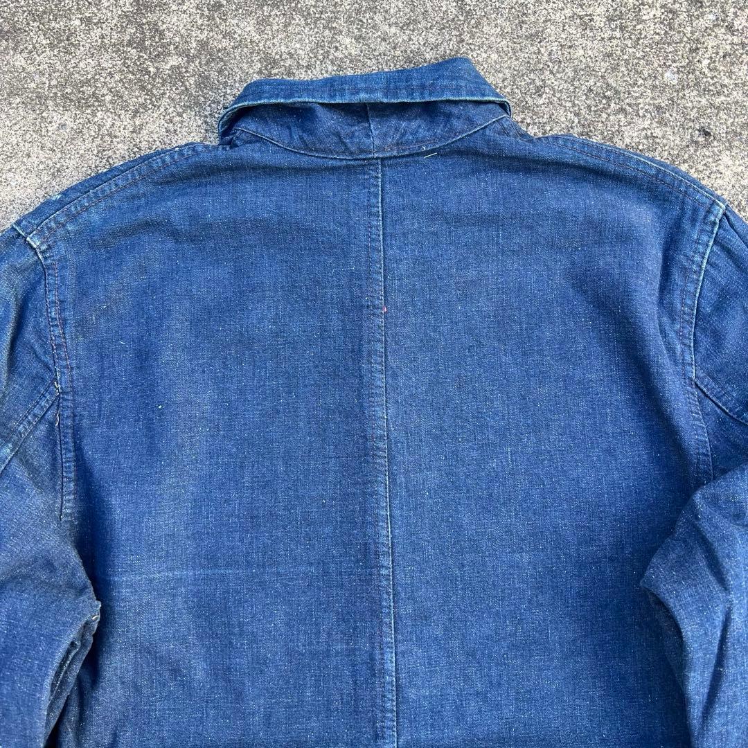 珍品 真紺50s SIMPSONS SEARSカバーオール 裏地フランネル