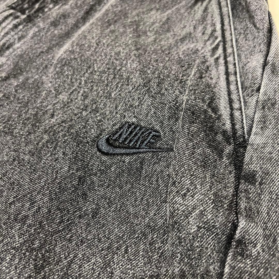Nike ブラック ウィメンズ　ワイド　デニムパンツ　スポーツウェア