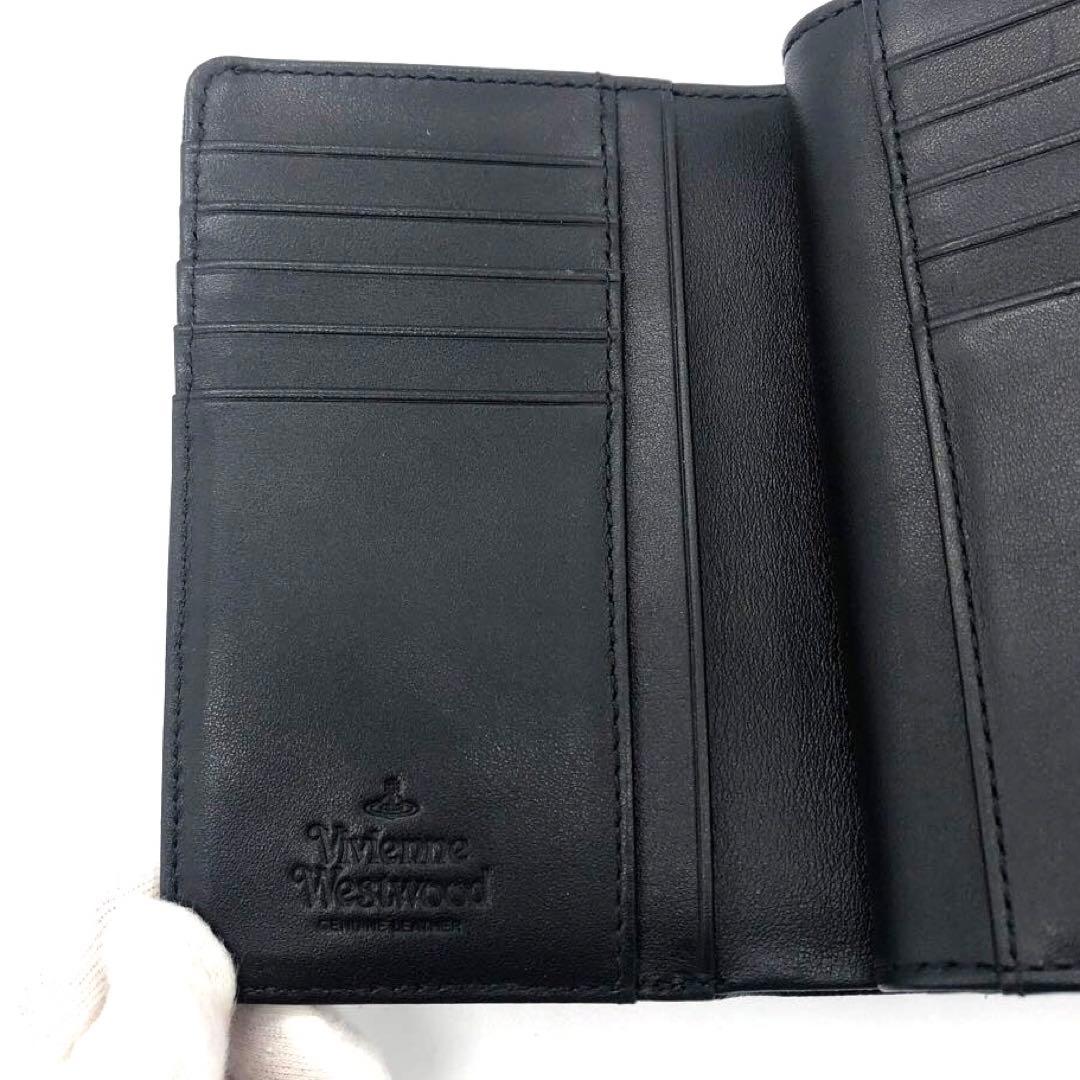 未使用✨ヴィヴィアンウエストウッド 二つ折り財布 ディアマンテ　ブラック