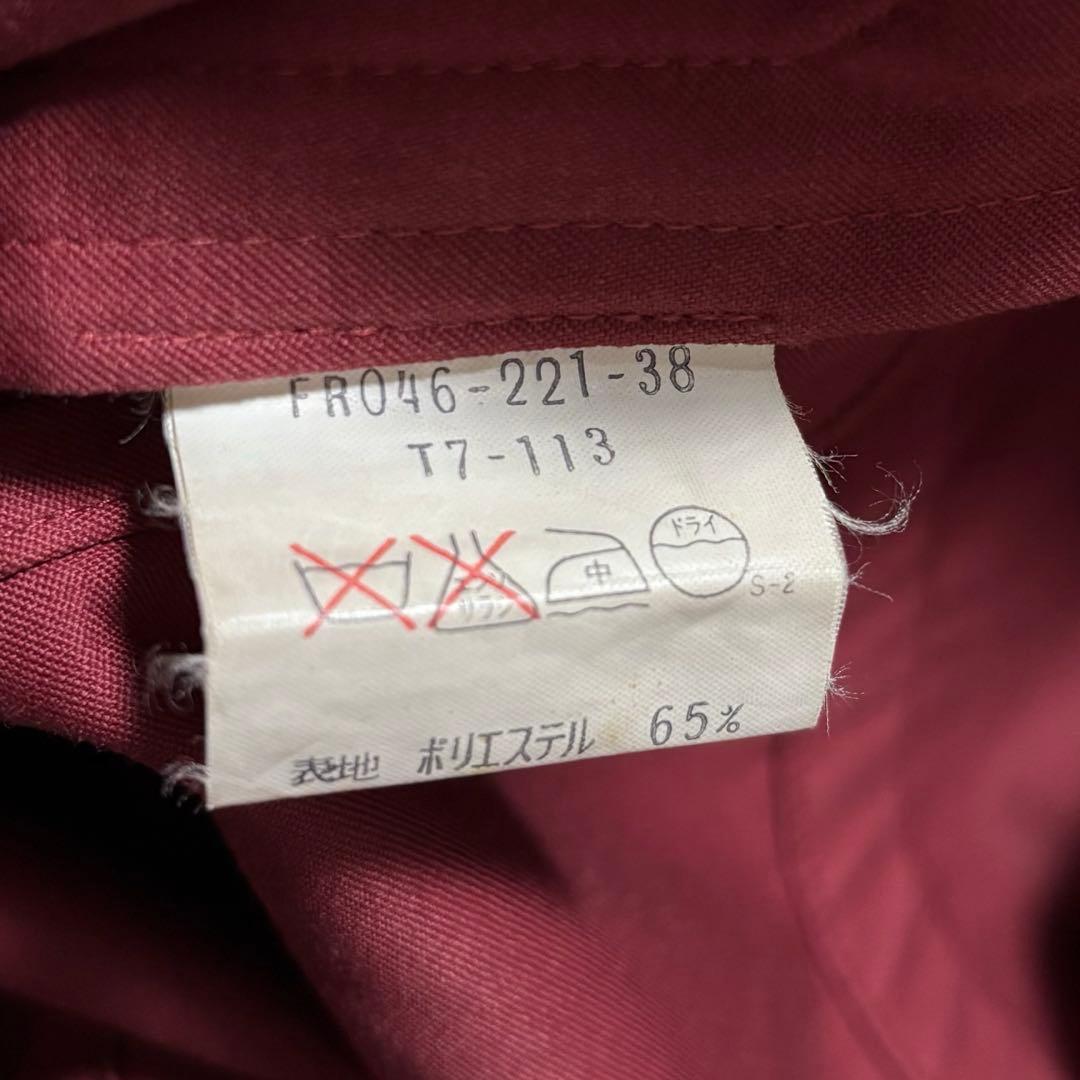 Yves Saint Laurent シャツワンピース ワインレッド 古着