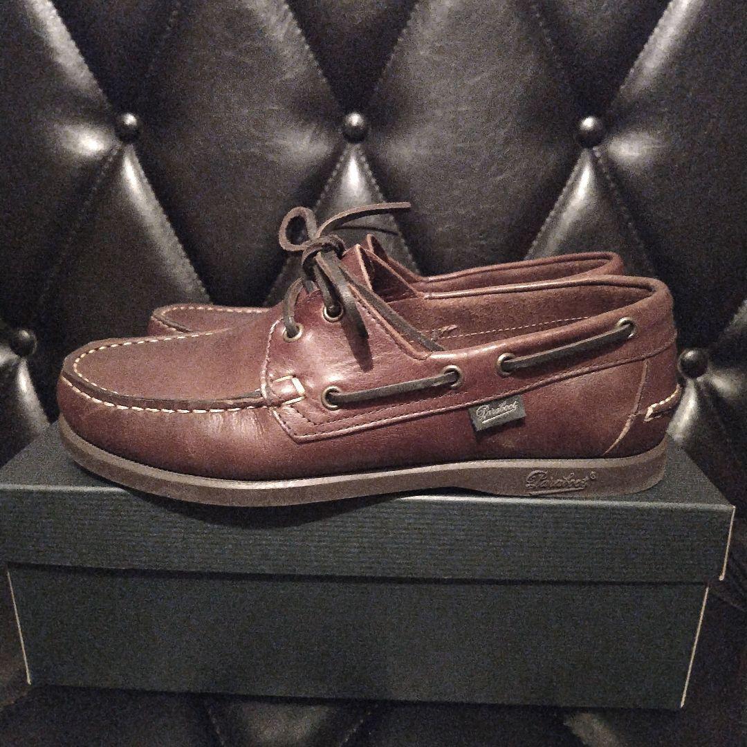 【 パラブーツ Paraboot 】バース　デッキシューズ　24.5　ブラウン