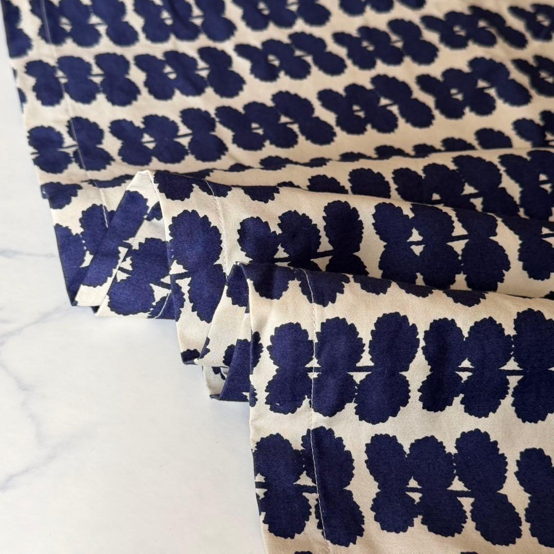 marimekko マリメッコ 総柄ワンピース M 七分袖 膝丈 北欧デザイン