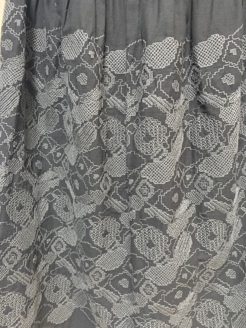 試着のみ　ミナペルホネンstitch garden 38 (Black)